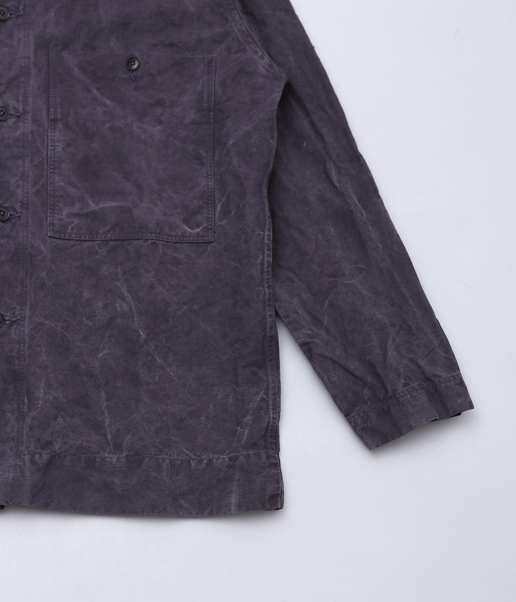 OLIVER CHURCH ''OVER SHIRT'' (HAND-DYED DARK GRAY)