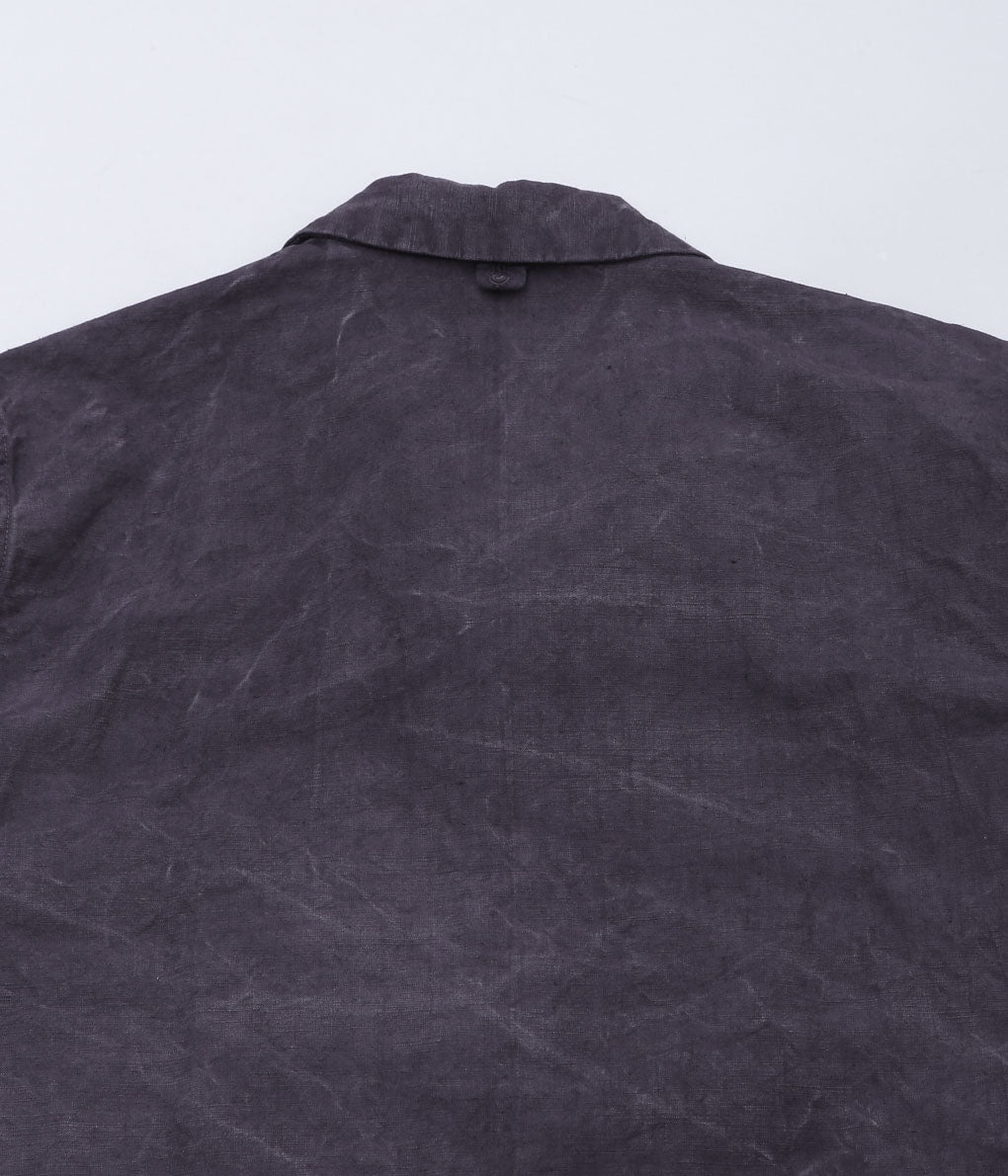 OLIVER CHURCH ''OVER SHIRT'' (HAND-DYED DARK GRAY)