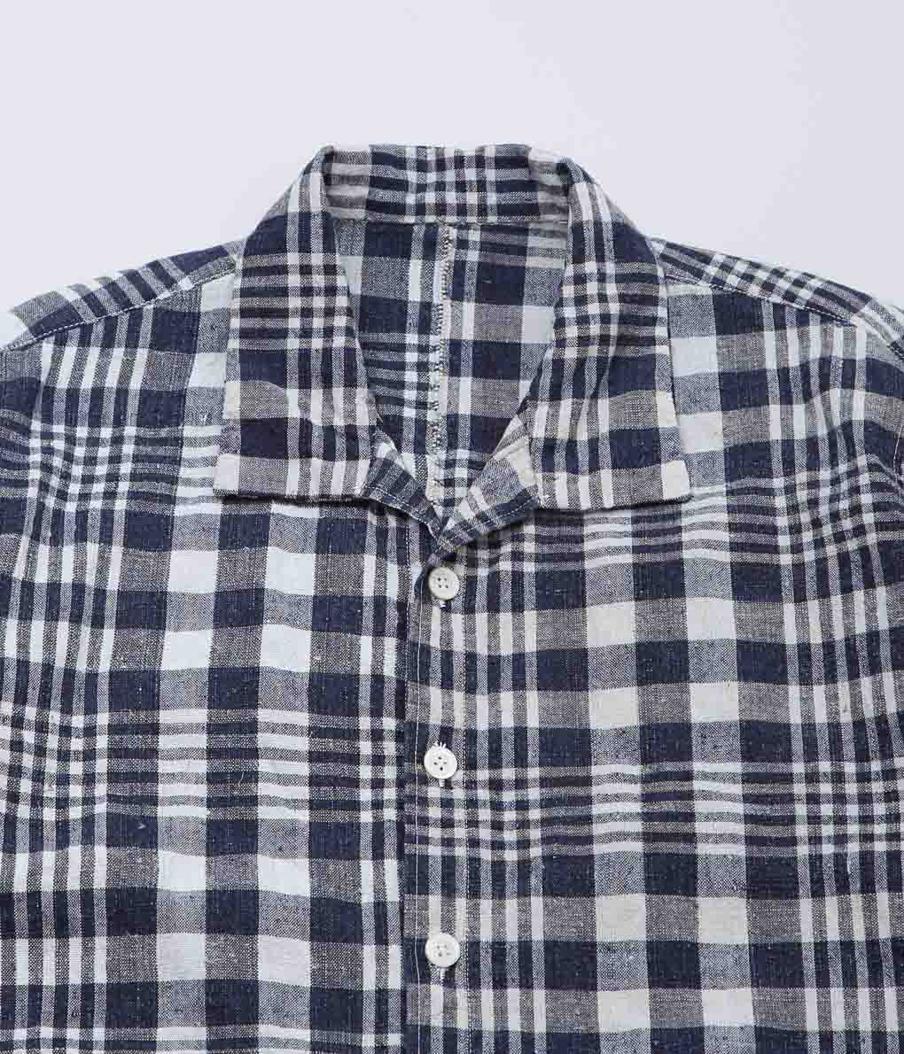 OLIVER CHURCH ''POCKETS SHIRT LINED (ANTIQUE KELSCH)'' (BLUE CHECK)