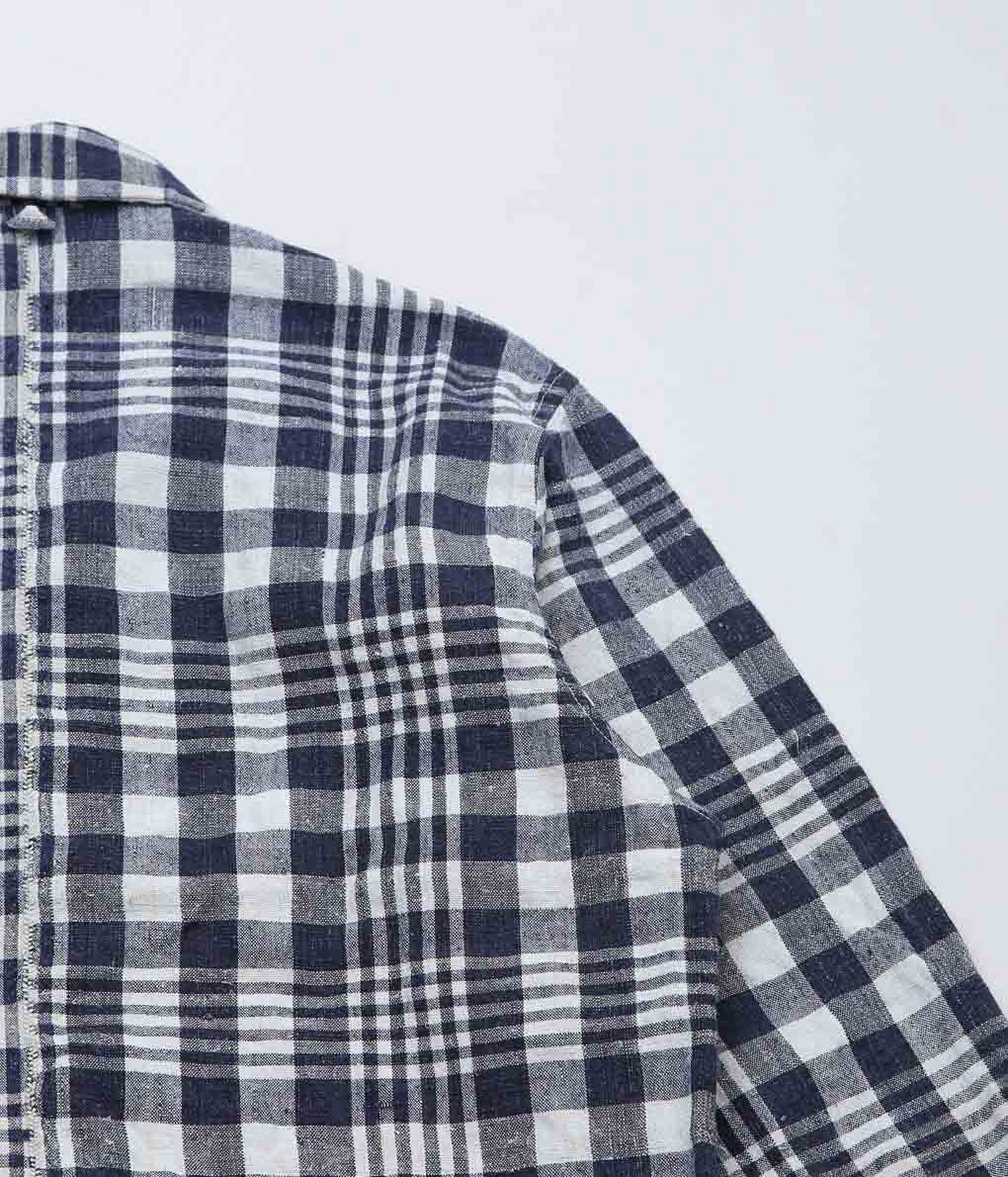 OLIVER CHURCH ''POCKETS SHIRT LINED (ANTIQUE KELSCH)'' (BLUE CHECK)