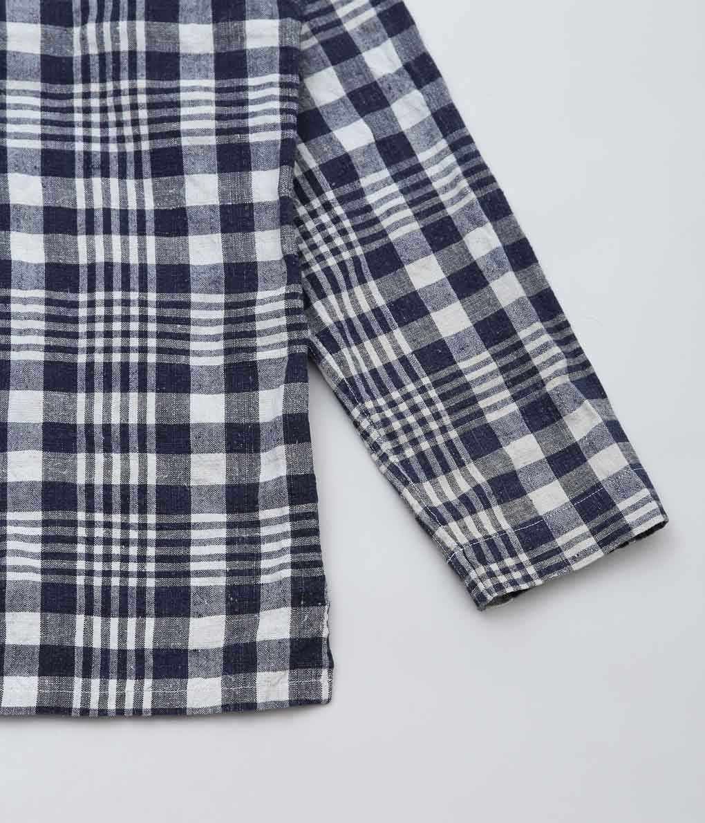 OLIVER CHURCH ''POCKETS SHIRT LINED (ANTIQUE KELSCH)'' (BLUE CHECK)