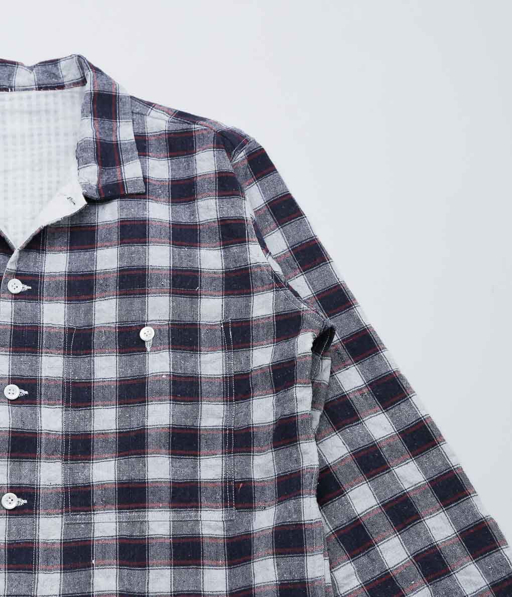 OLIVER CHURCH ''OVER SHIRT (ANTIQUE KELSCH)'' (BLUE CHECK)