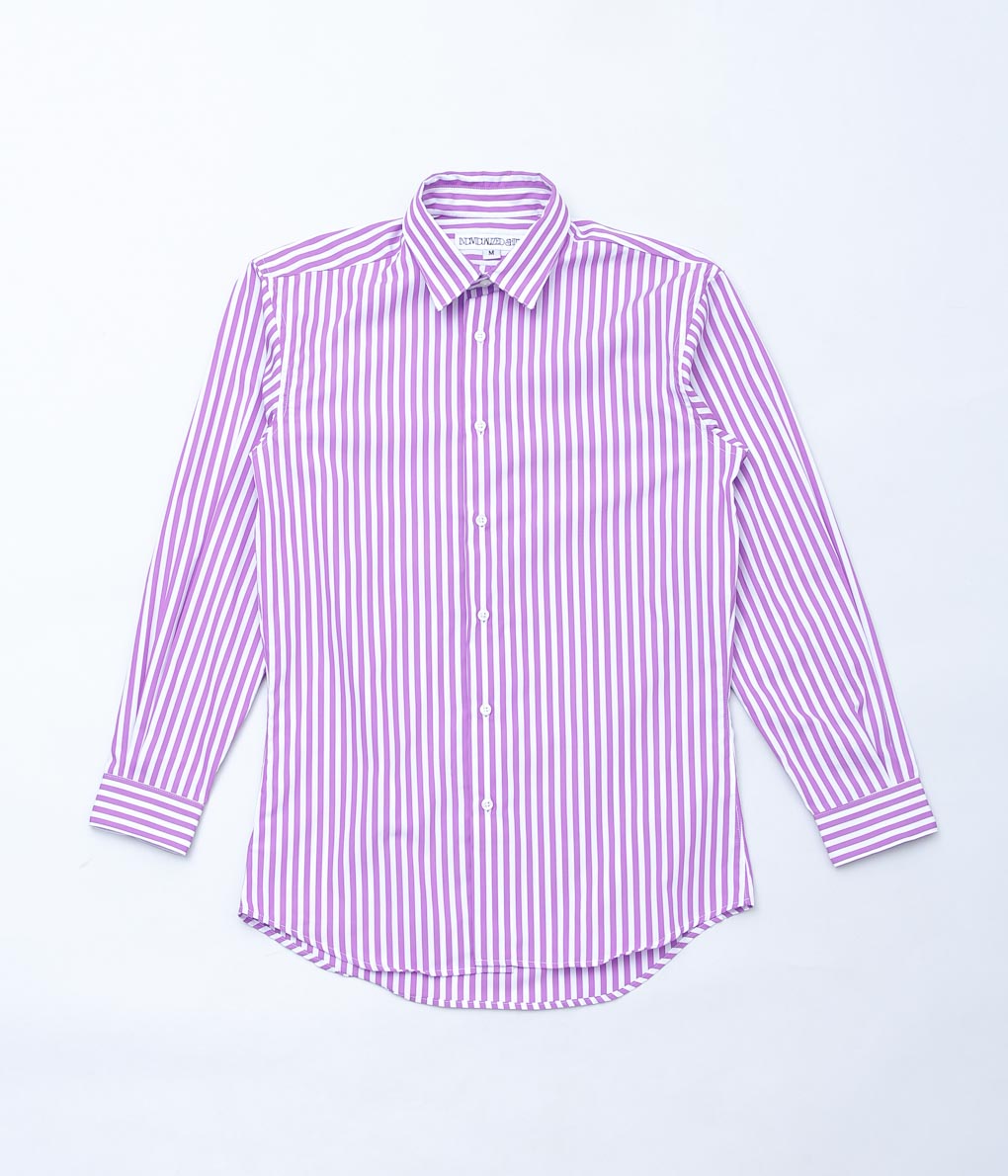 INDIVIDUALIZED SHIRTS ''LADIE'S REGULAR SHIRTS'' (BARBER STRIPE LILAC)