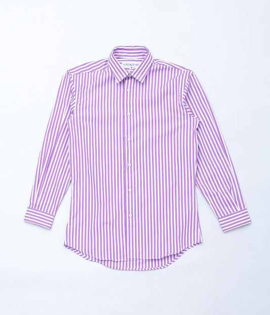 INDIVIDUALIZED SHIRTS ''LADIE'S REGULAR SHIRTS'' (BARBER STRIPE LILAC)