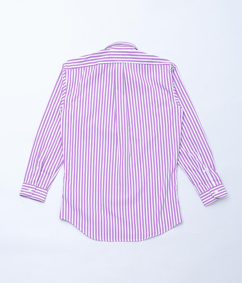 INDIVIDUALIZED SHIRTS ''LADIE'S REGULAR SHIRTS'' (BARBER STRIPE LILAC)