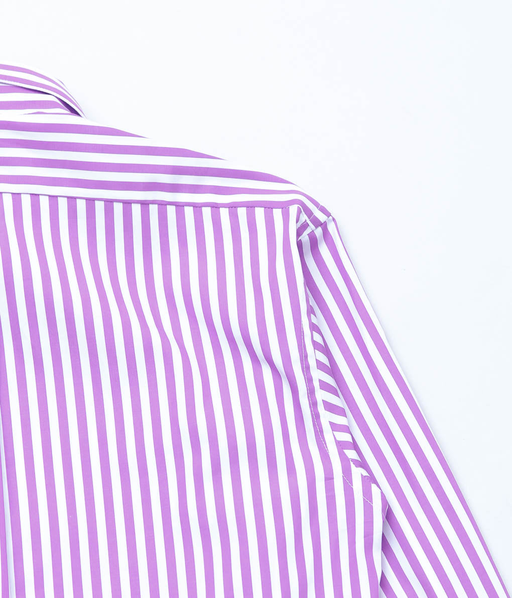 INDIVIDUALIZED SHIRTS ''LADIE'S REGULAR SHIRTS'' (BARBER STRIPE LILAC)