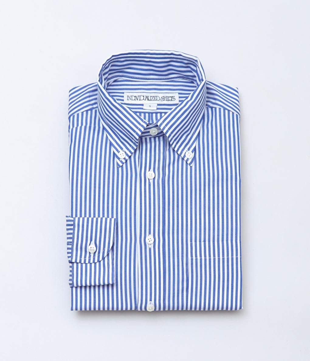 INDIVIDUALIZED SHIRTS ''LADIE'S BUTTON DOWN SHIRTS'' (BENGAL STRIPE BLUE)