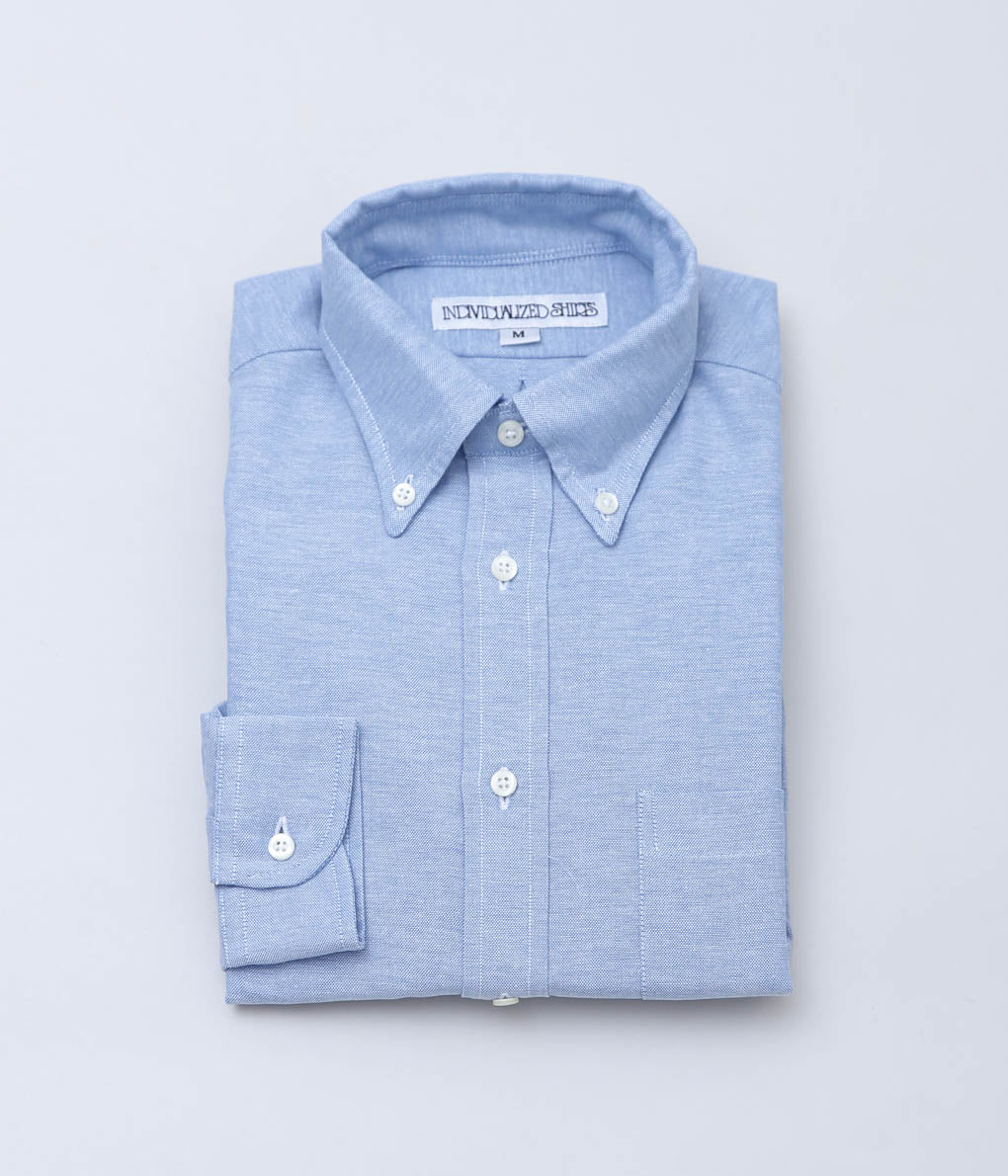 INDIVIDUALIZED SHIRTS ''LADIE'S BUTTON DOWN SHIRTS'' (BLUE)