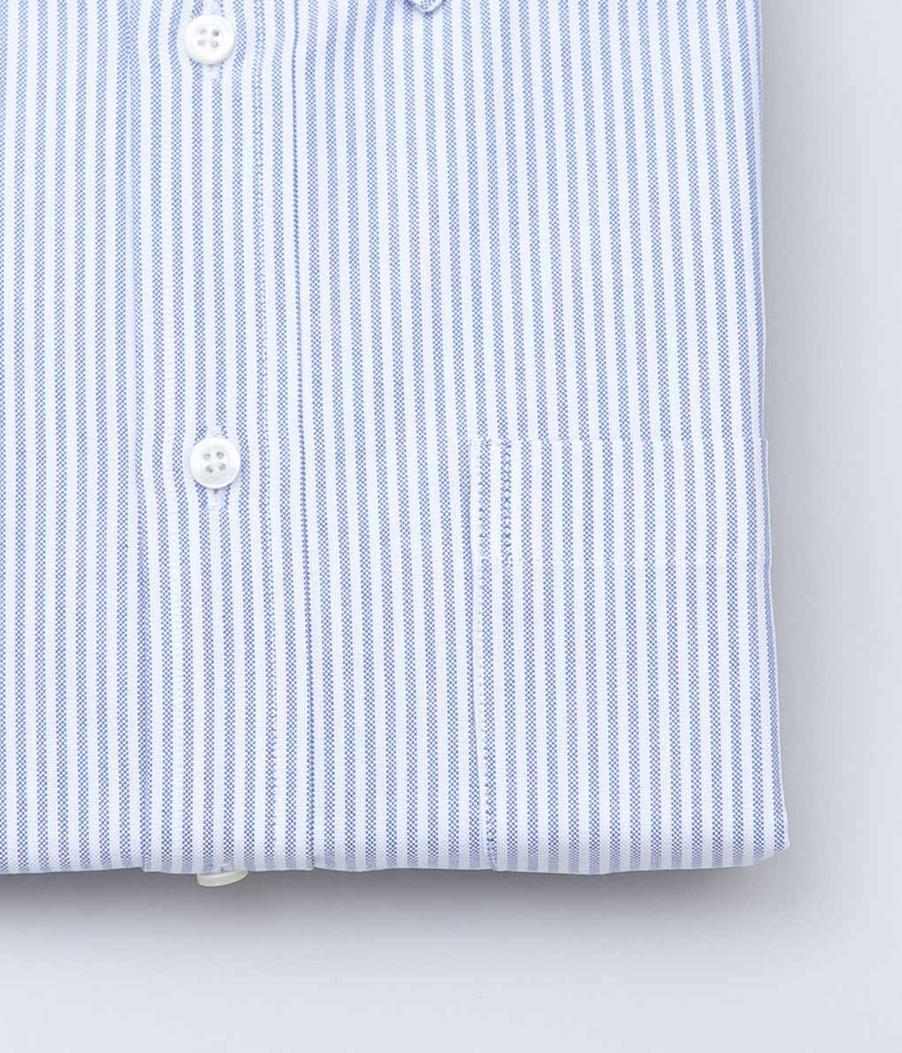 INDIVIDUALIZED SHIRTS ''LADIE'S BUTTON DOWN SHIRTS'' (CANDY STRIPE BLUE)