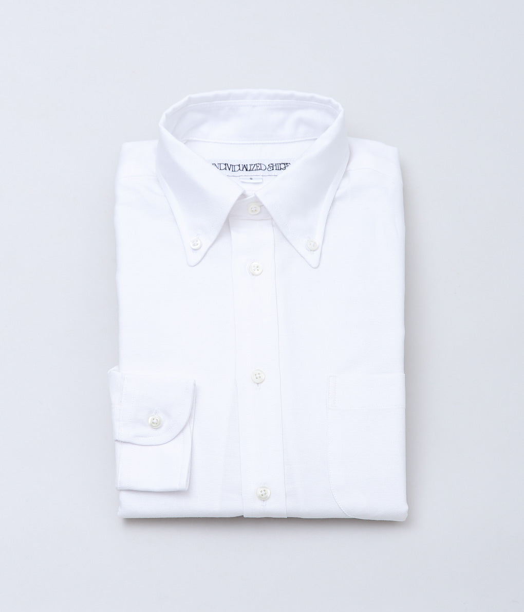 INDIVIDUALIZED SHIRTS ''LADIE'S BUTTON DOWN SHIRTS'' (WHITE)