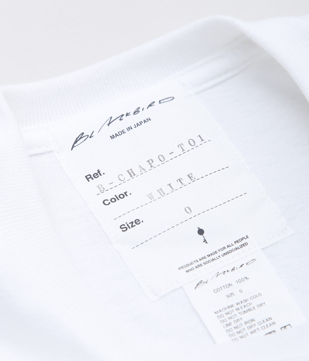 BLACKBIRD ''SHORT SLEEVE CUTSEWN CHAPO 01'' (WHITE)