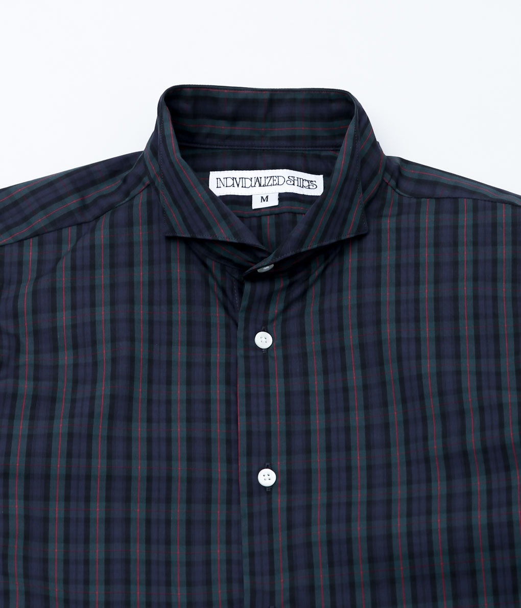 INDIVIDUALIZED SHIRTS ''LADIE'S WING SHIRTS'' (GREEN CHECK)