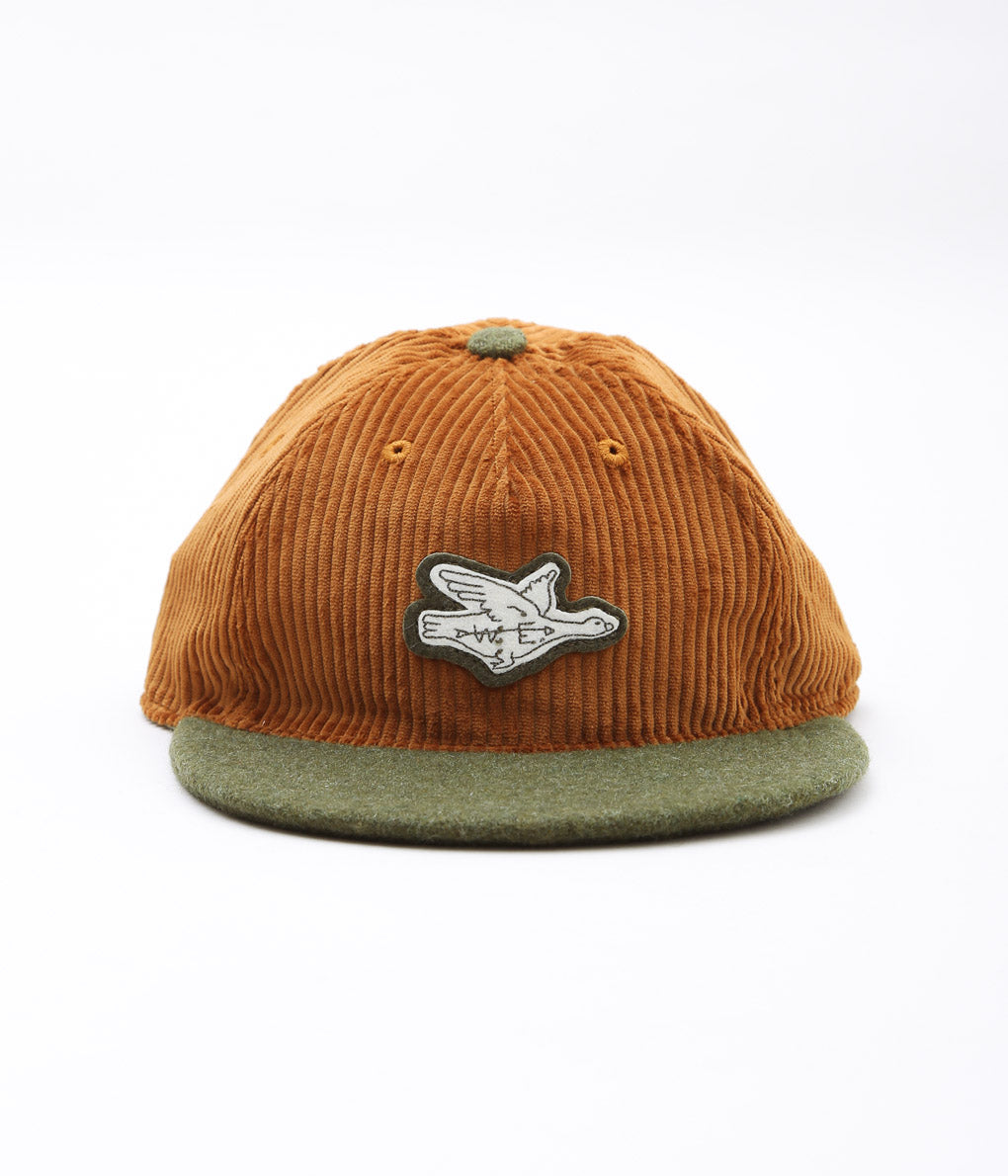 WILLIAM ELLERY ''CORDUROY BLANKET HAT'' (WOOD STAIN)