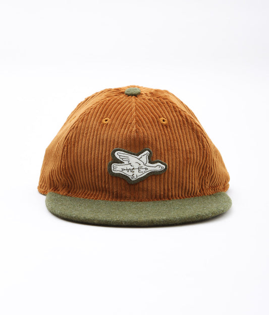 WILLIAM ELLERY ''CORDUROY BLANKET HAT'' (WOOD STAIN)