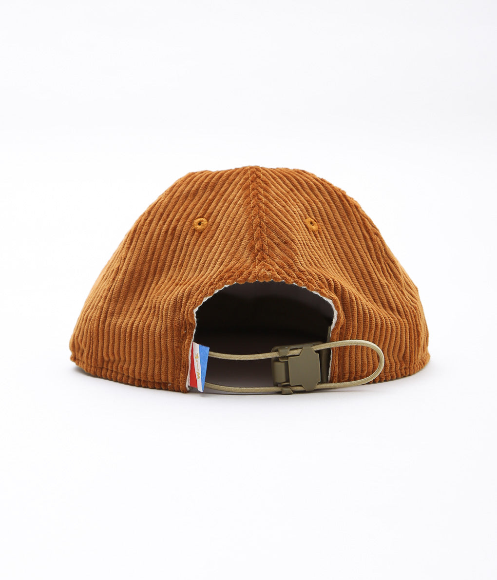 WILLIAM ELLERY ''CORDUROY BLANKET HAT'' (WOOD STAIN)