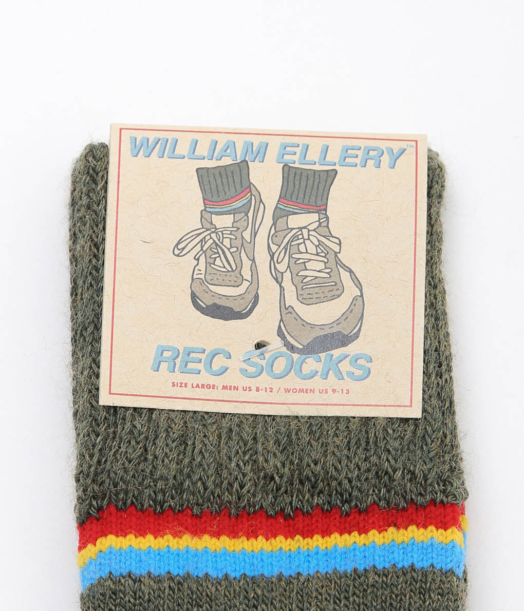 WILLIAM ELLERY ''REC SOCKS'' (RACING GREEN)