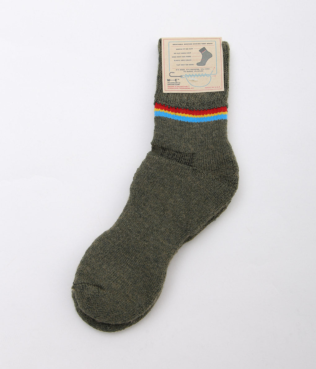 WILLIAM ELLERY ''REC SOCKS'' (RACING GREEN)