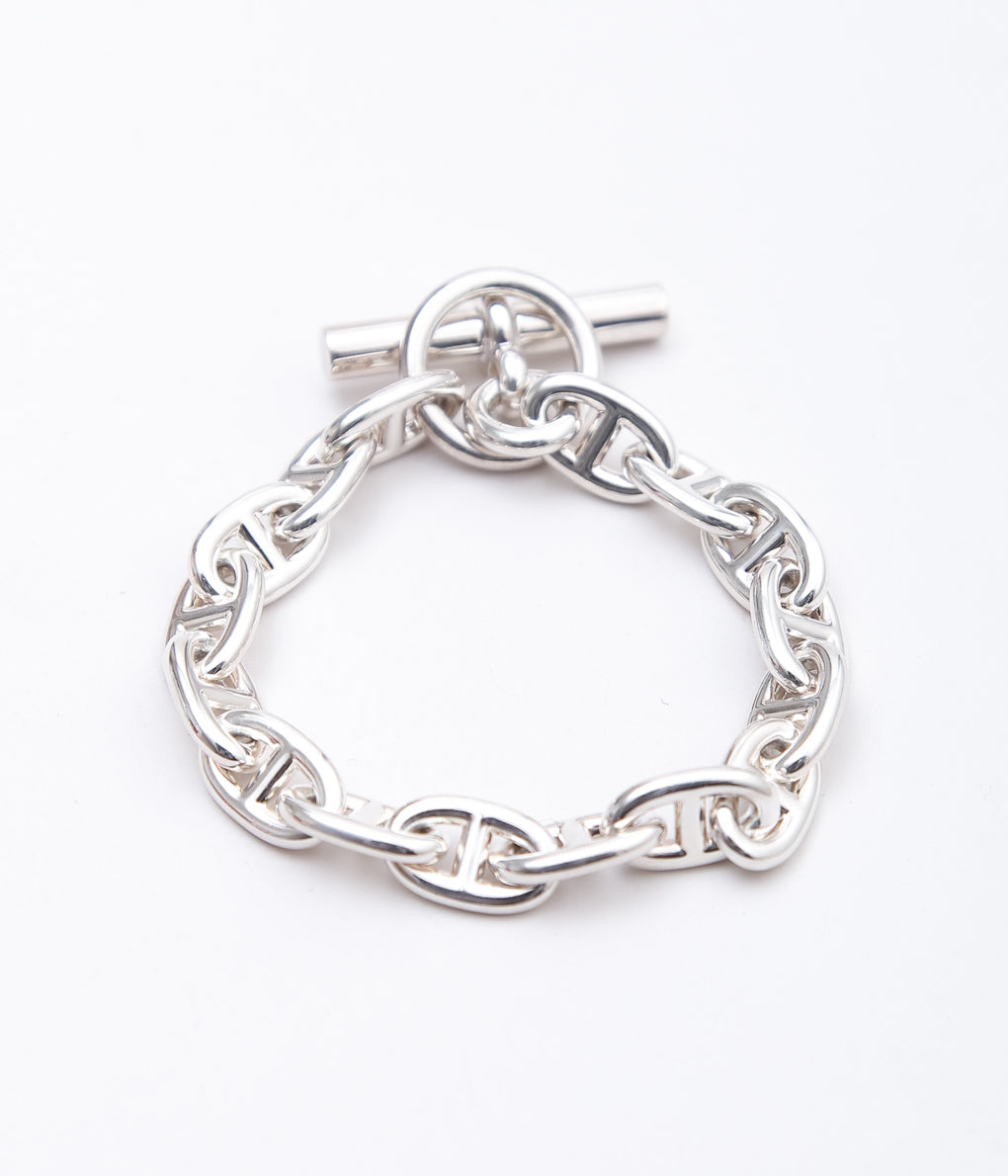 【VINTAGE JEWELRY】HERMES ''CHAINE d'ANCRE MM15 '' (SILVER)