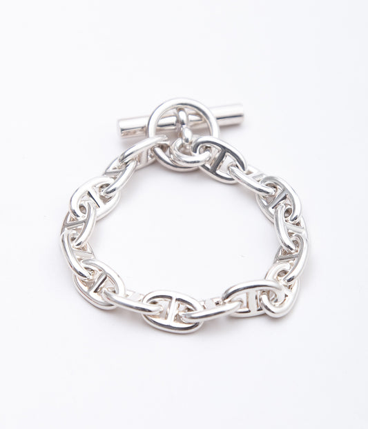 【VINTAGE JEWELRY】HERMES ''CHAINE d'ANCRE MM15 '' (SILVER)