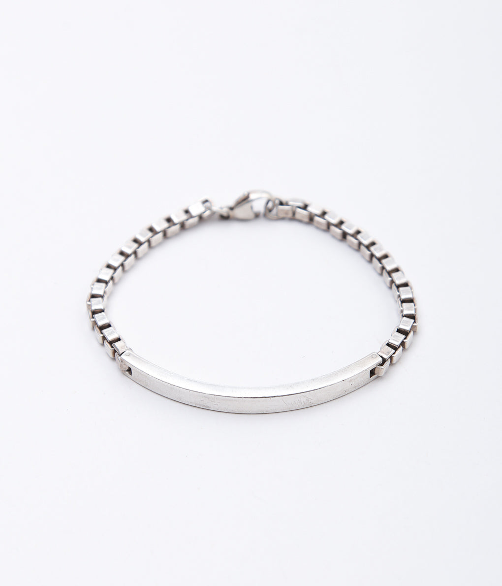 【VINTAGE JEWELRY】TIFFANY"VENETIAN ID BRACELET'' (SILVER)