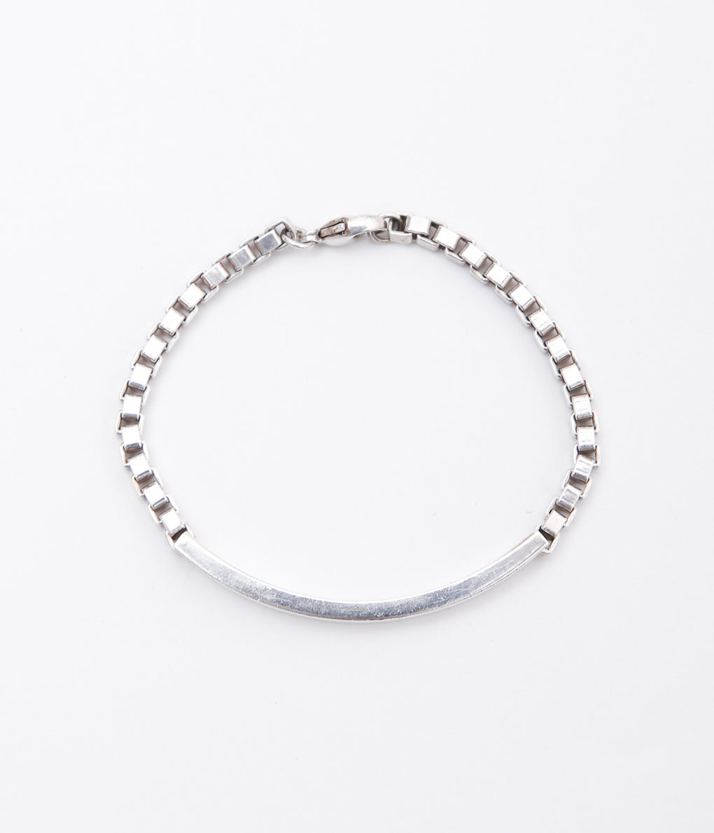 【VINTAGE JEWELRY】TIFFANY"VENETIAN ID BRACELET'' (SILVER)