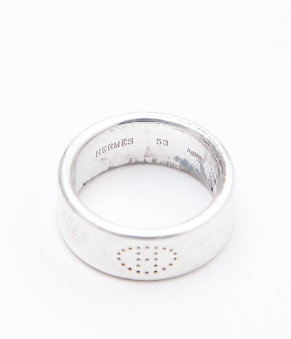 【VINTAGE JEWELRY】HERMES ''ECLIPSE RING '' (SILVER)