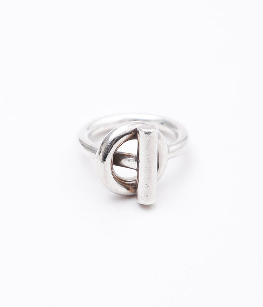 【VINTAGE JEWELRY】HERMES ''ECHAPPEE RING '' (SILVER)