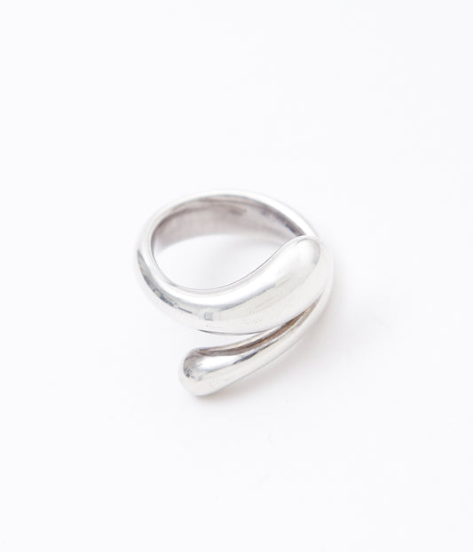 【VINTAGE JEWELRY】TIFFANY"TEAR DROP RING'' (SILVER)