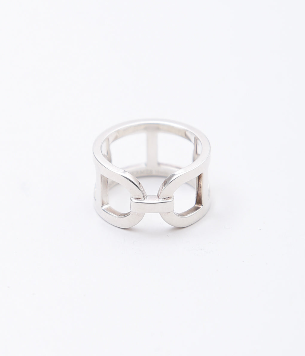 【VINTAGE JEWELRY】HERMES ''EVER CHAINE d'ANCRE RING '' (SILVER)