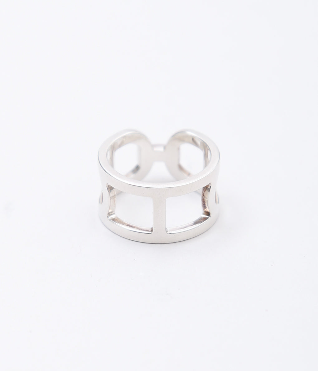 【VINTAGE JEWELRY】HERMES ''EVER CHAINE d'ANCRE RING '' (SILVER)