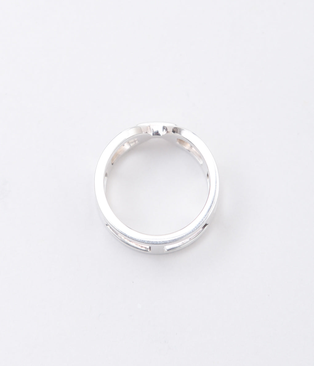 【VINTAGE JEWELRY】HERMES ''EVER CHAINE d'ANCRE RING '' (SILVER)