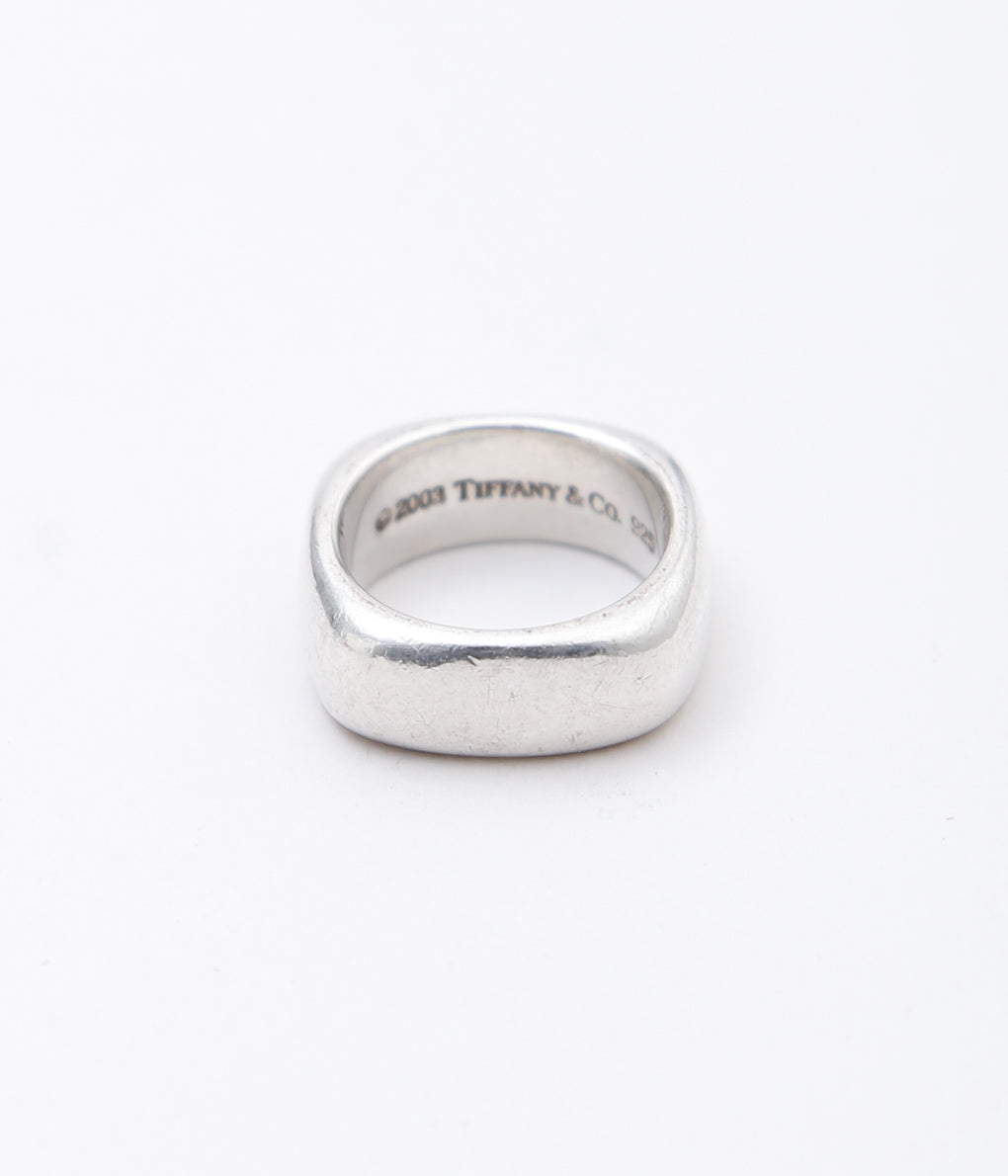 【VINTAGE JEWELRY】TIFFANY ''SQUARE R'' (SILVER)