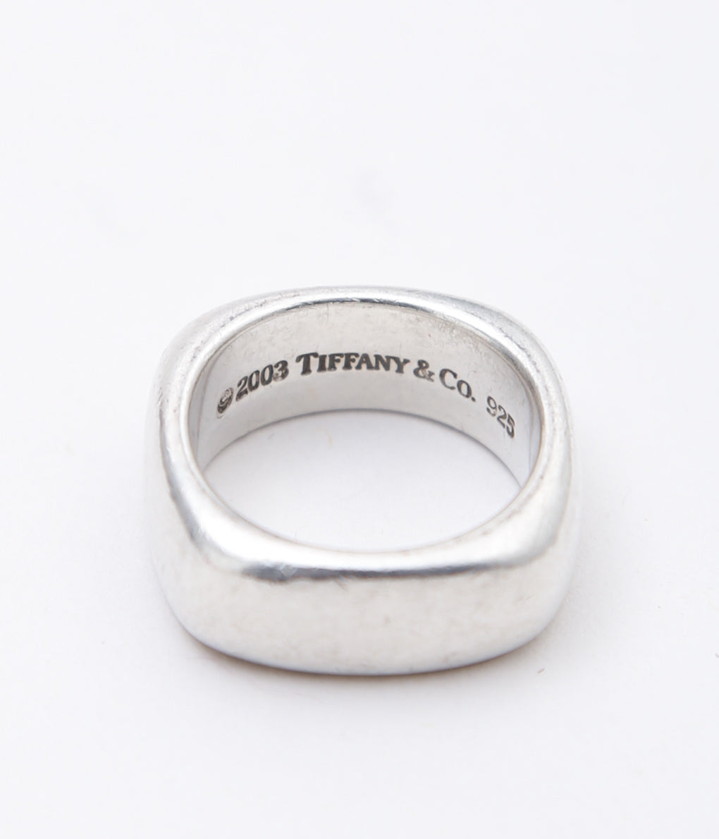 【VINTAGE JEWELRY】TIFFANY ''SQUARE R'' (SILVER)