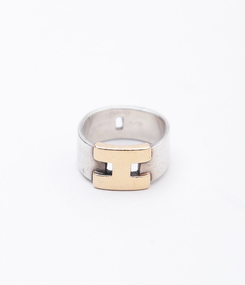 【VINTAGE JEWELRY】HERMES ''HERUCLES RING '' (SILVER)