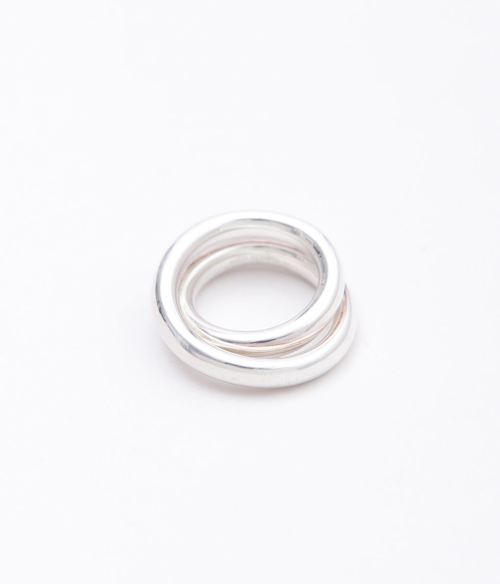 【VINTAGE JEWELRY】HERMES ''VERTIGE RING '' (SILVER)