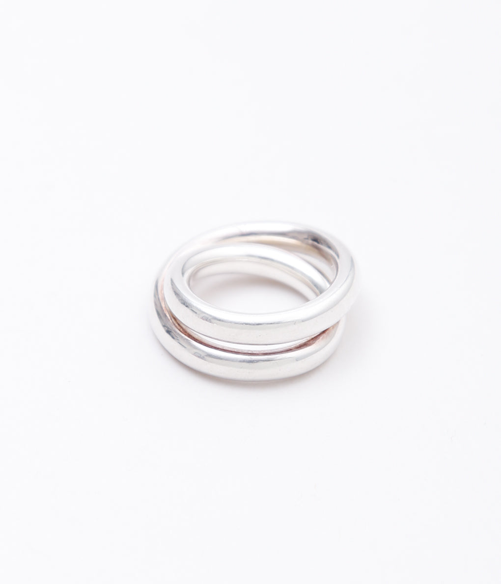 【VINTAGE JEWELRY】HERMES ''VERTIGE RING '' (SILVER)