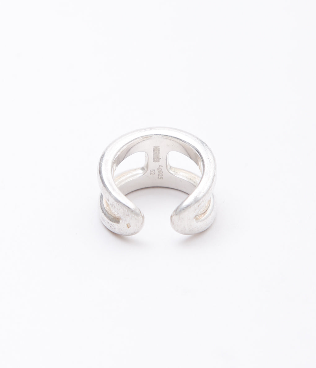 【VINTAGE JEWELRY】HERMES ''OSMOSE RING '' (SILVER)