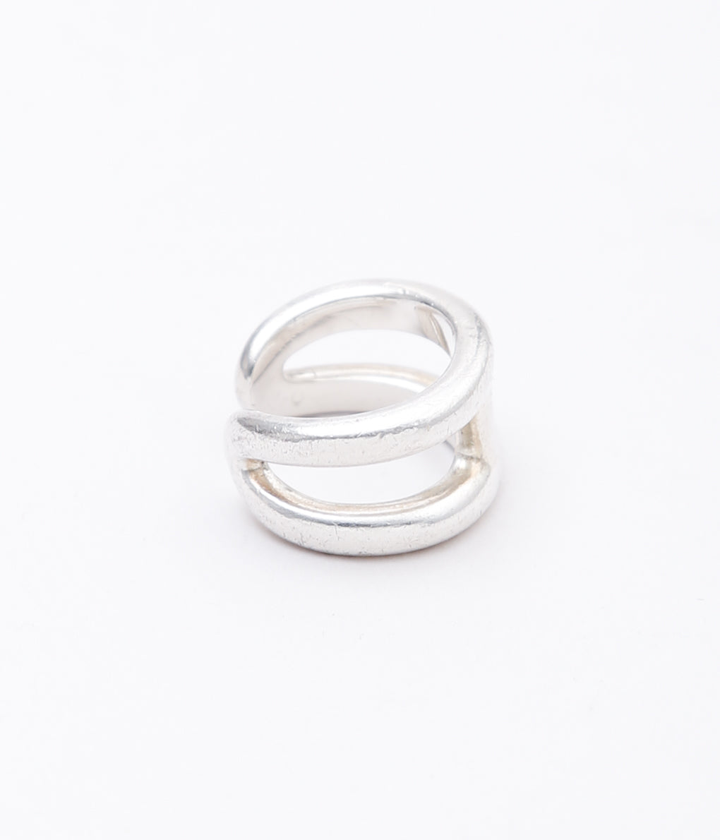 【VINTAGE JEWELRY】HERMES ''OSMOSE RING '' (SILVER)