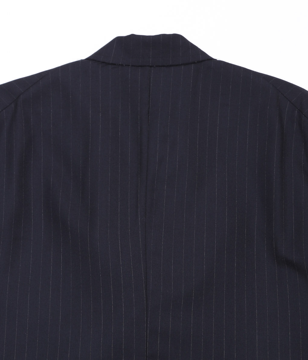 LEA BOBERG''R.P.L. BLAZER (JAPANESE SUPER100'S WOOL 2/80)'' (NAVY / WHITE STRIPE)