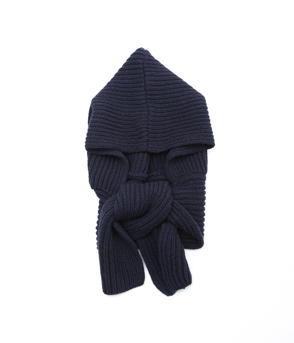 HIGHLAND2000 ''KNIT CAP & MUFF WIDE'' (NAVY / CASHMERE)