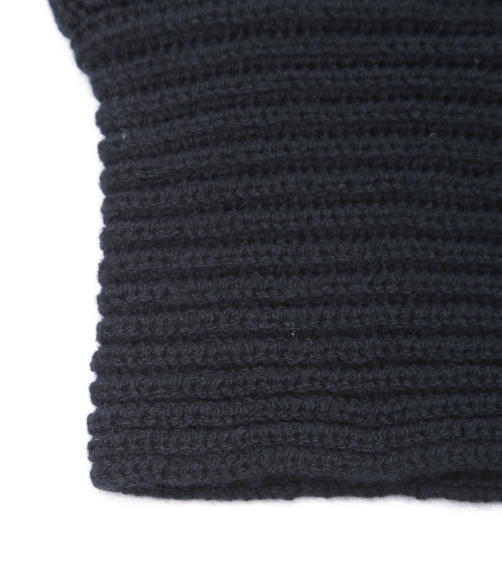 HIGHLAND2000 ''KNIT CAP & MUFF WIDE'' (BLACK / CASHMERE)