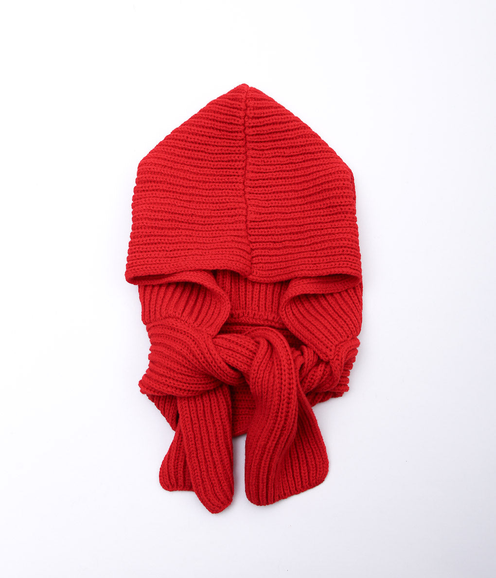 HIGHLAND2000 ''KNIT CAP & MUFF WIDE'' (REGAL RED / CASHMERE)