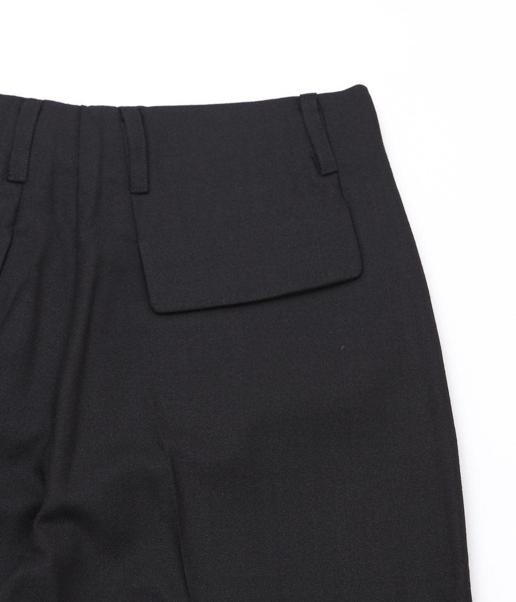 LEA BOBERG''D.P. TROUSERS (BRITISH WOOL CREPE )'' (BLACK)