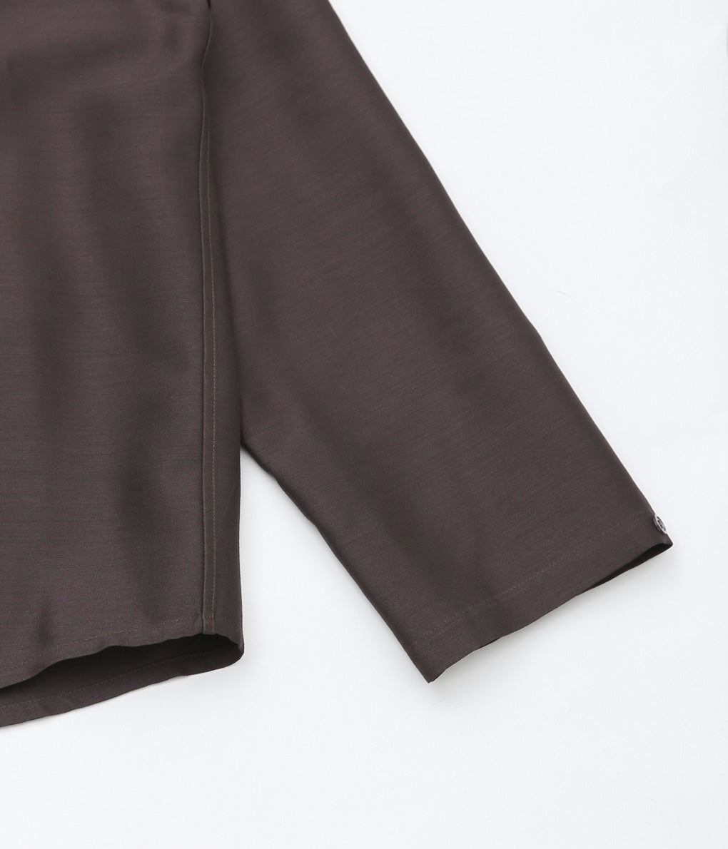 LEA BOBERG''CL SHIRT (JAPANESE WOOL / SILK)'' (BROWN)