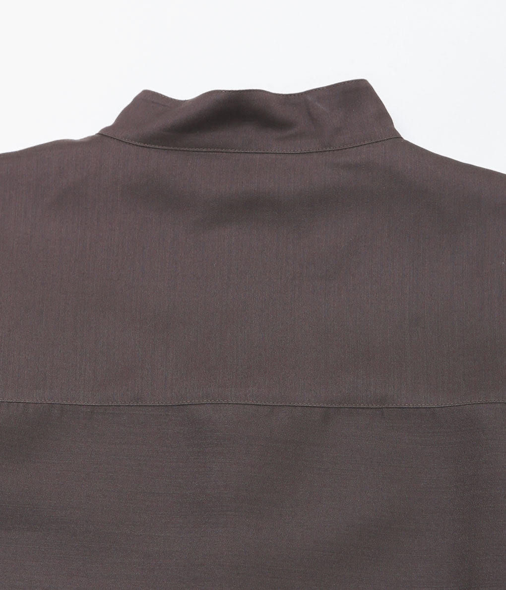 LEA BOBERG''CL SHIRT (JAPANESE WOOL / SILK)'' (BROWN)