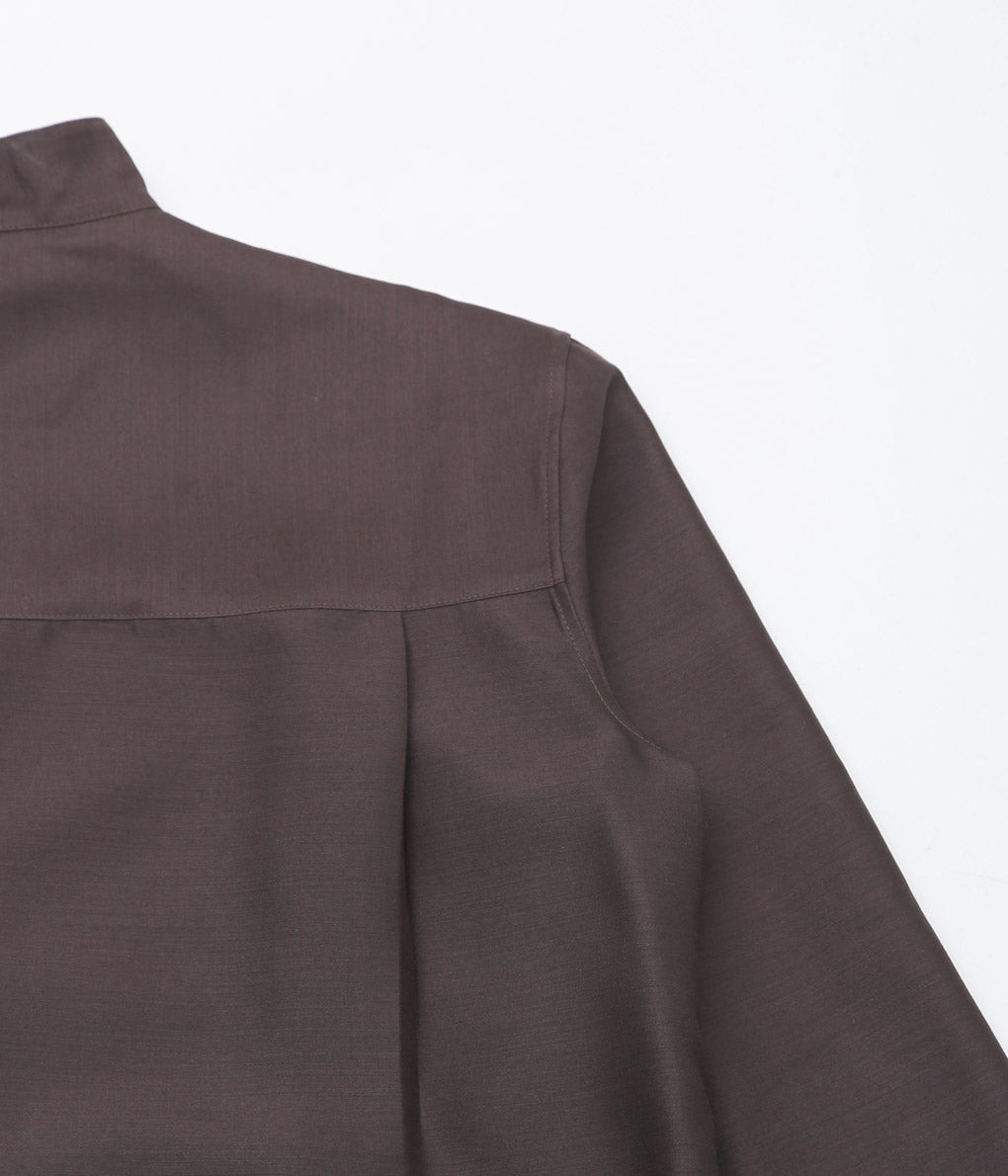 LEA BOBERG''CL SHIRT (JAPANESE WOOL / SILK)'' (BROWN)