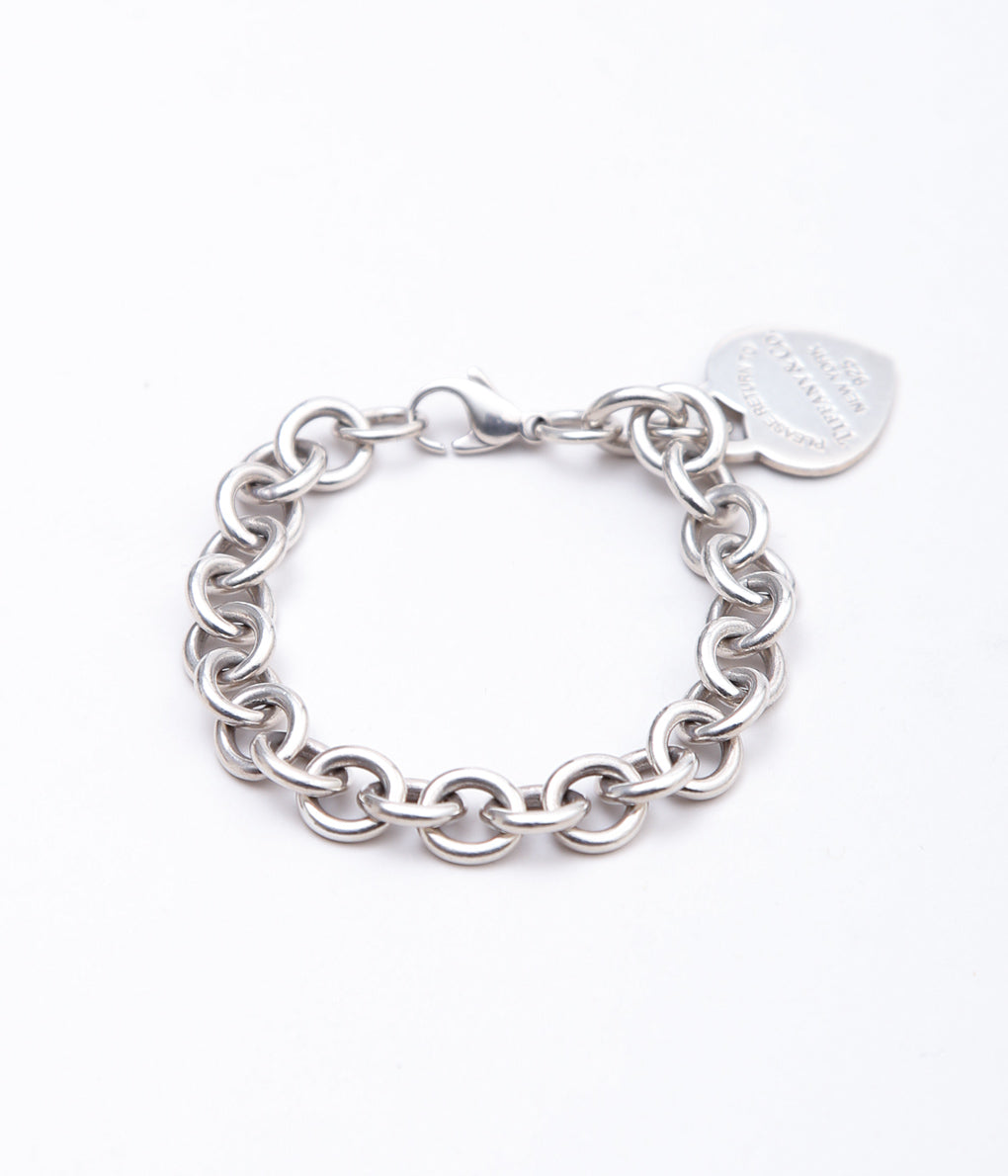 【VINTAGE JEWELRY】TIFFANY" RETURN TO BRACELET'' (SILVER)