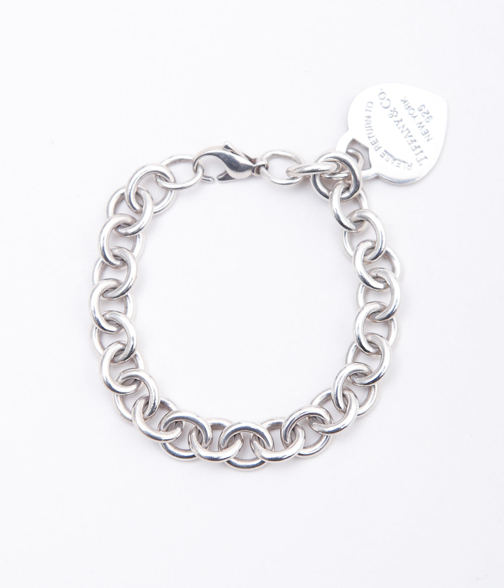 【VINTAGE JEWELRY】TIFFANY" RETURN TO BRACELET'' (SILVER)