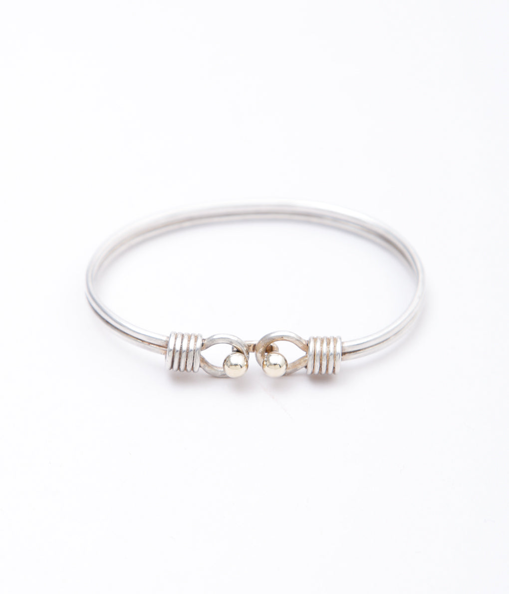 【VINTAGE JEWELRY】TIFFANY" HOOK EYE BANGLE '' (SILVER)