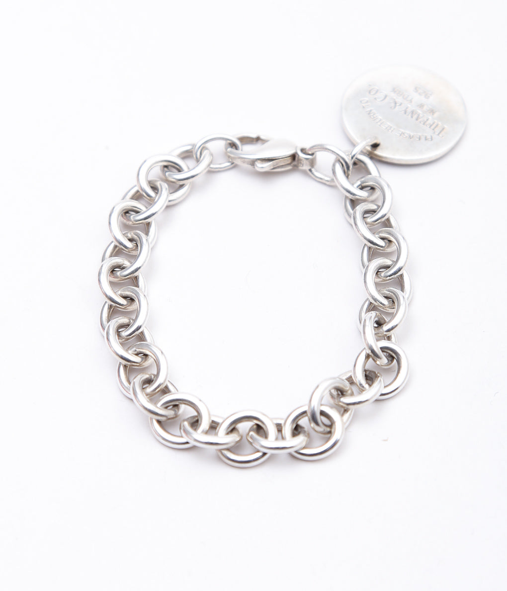 【VINTAGE JEWELRY】TIFFANY" RETURN TO BRACELET'' (SILVER)